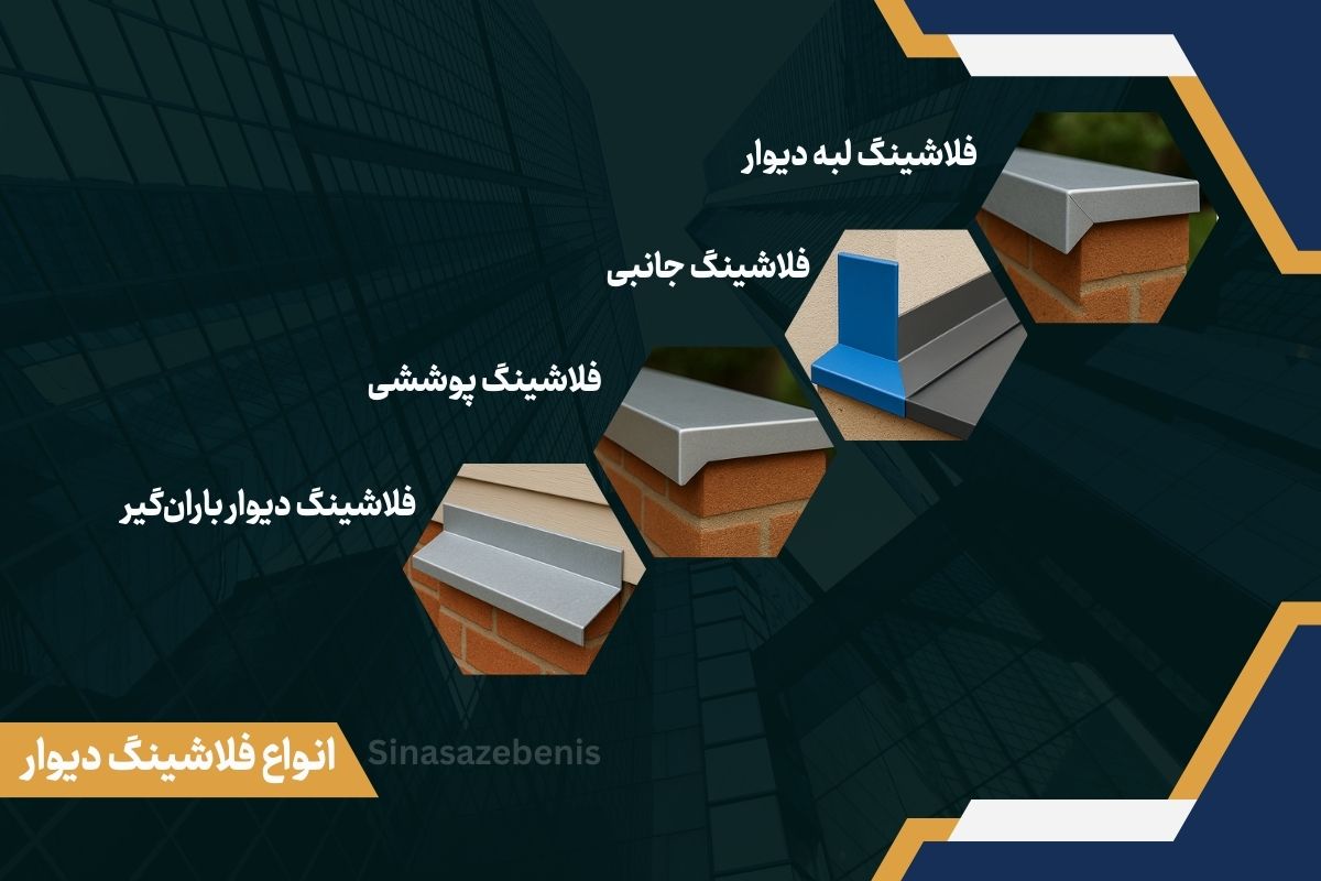 انواع فلاشینگ روی دیوار